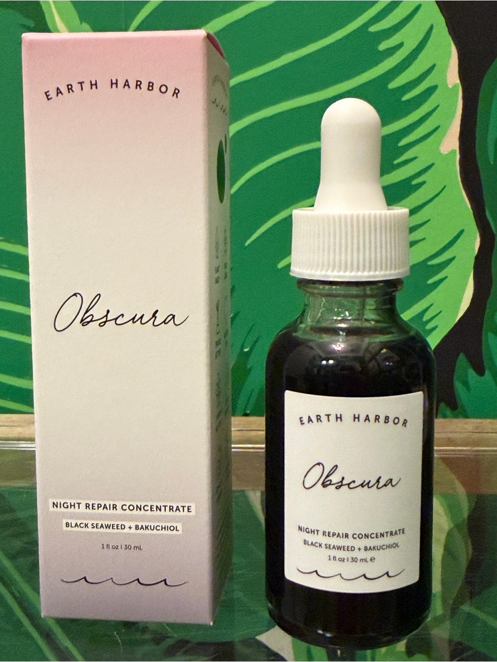 NEW Earth Harbor Obscura Night Repair Serum Bakuchiol 1 oz